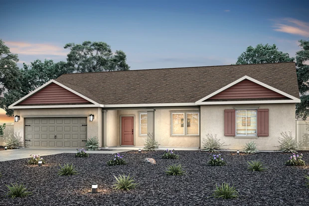 LGI Homes La Jolla exterior, illustrative builder image